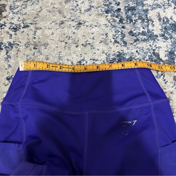 Gymshark Purple Mesh Panel Side Pocket Leggings Size XS - Picture 9 of 11